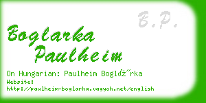 boglarka paulheim business card